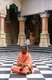 India: Devotee at the Krishna Balaram Temple, a Hare Krishna temple built in 1975, Vrindavan, near Mathura, Uttar Pradesh